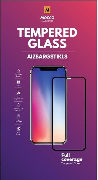 Mocco Full Face / Full Glue karastatud klaas täiskattega raamiga Apple iPhone 15 Plus must