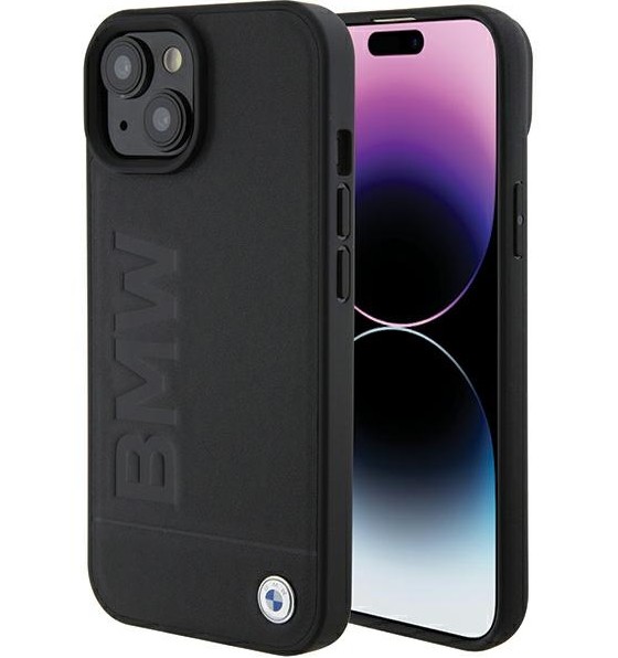 BMW nahast kuumtöödeldud ümbris Apple iPhone 15 Plus jaoks