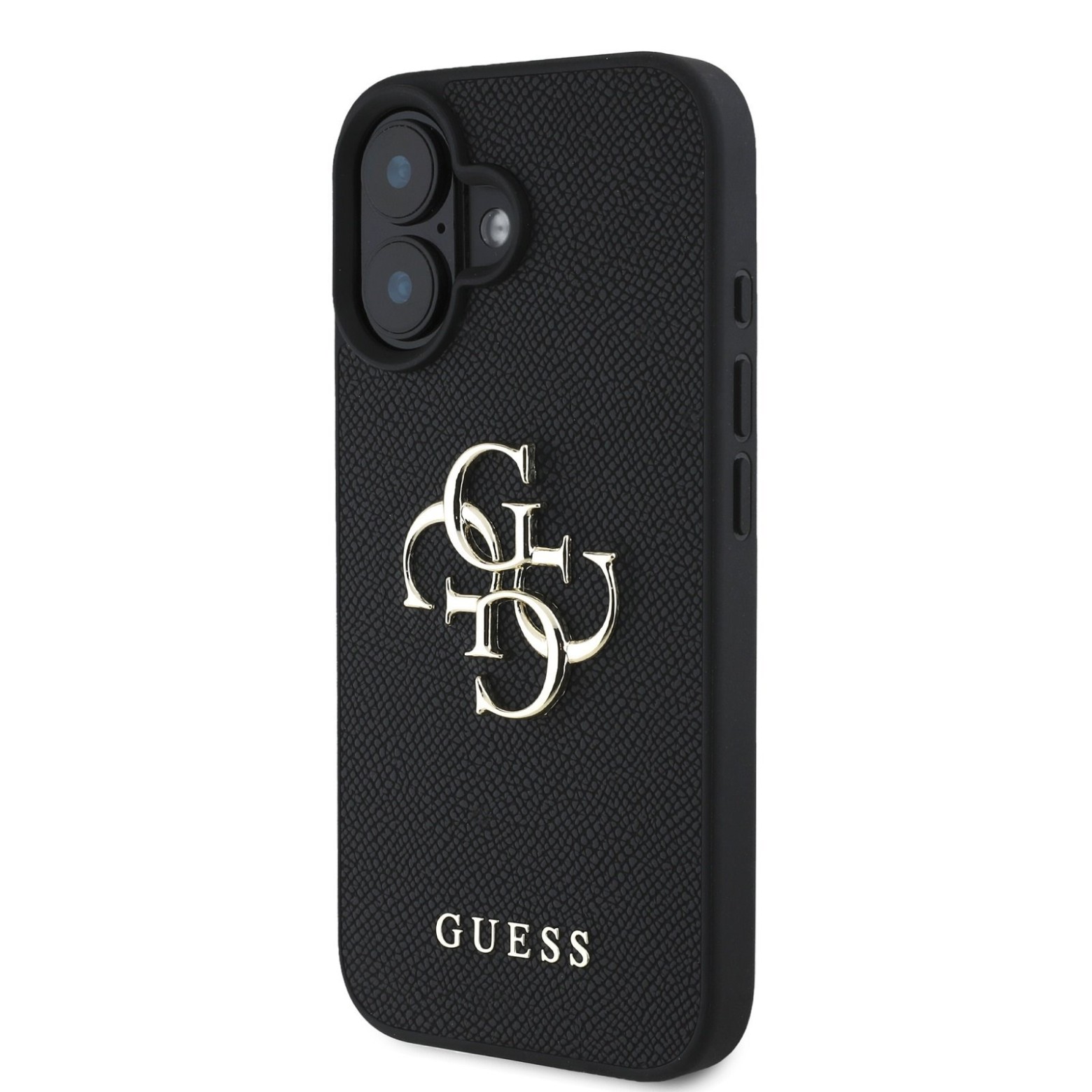 Guess PU Grained 4G Metal Logo ümbris Apple iPhone 16 jaoks