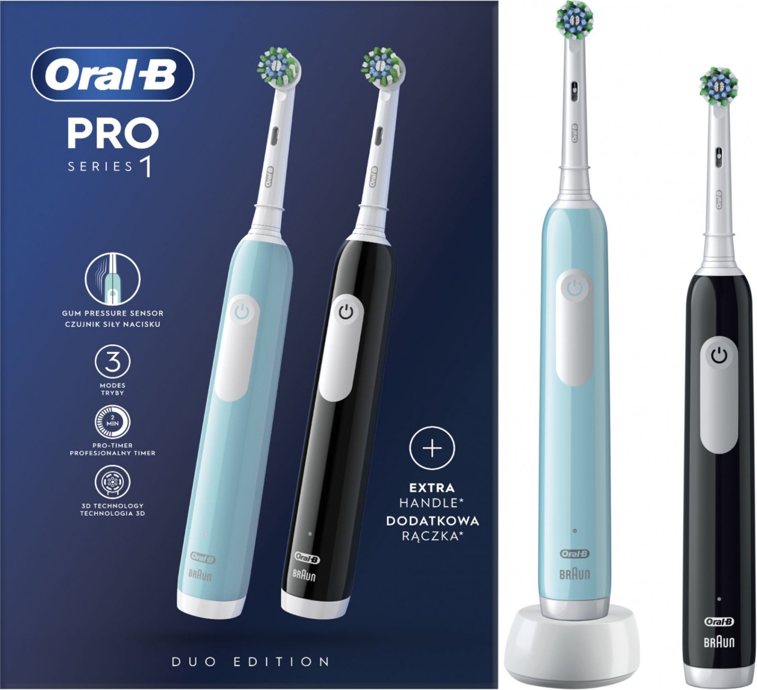 Braun Oral-B Pro Series 1 Duo elektrinis dantų šepetys