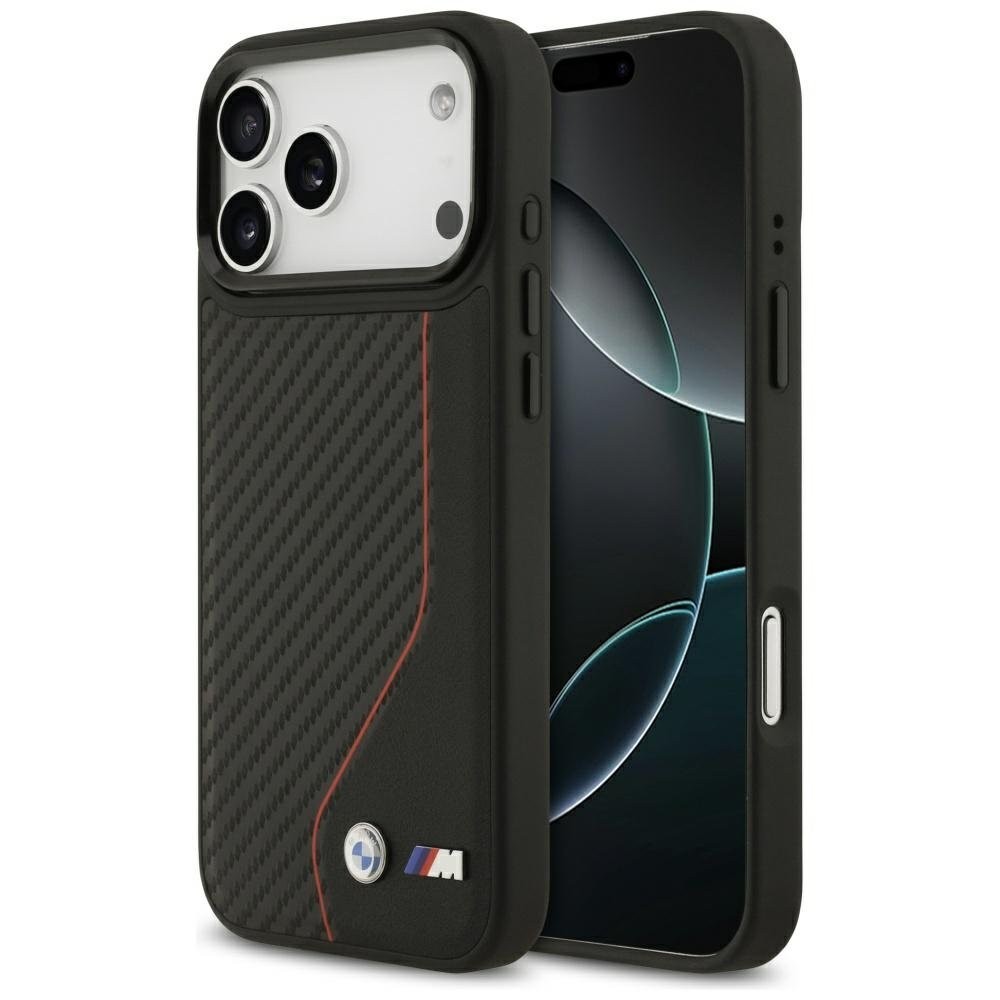 BMW M karbonjoon ja logo MagSafe ümbris Apple iPhone 17 Pro Max jaoks