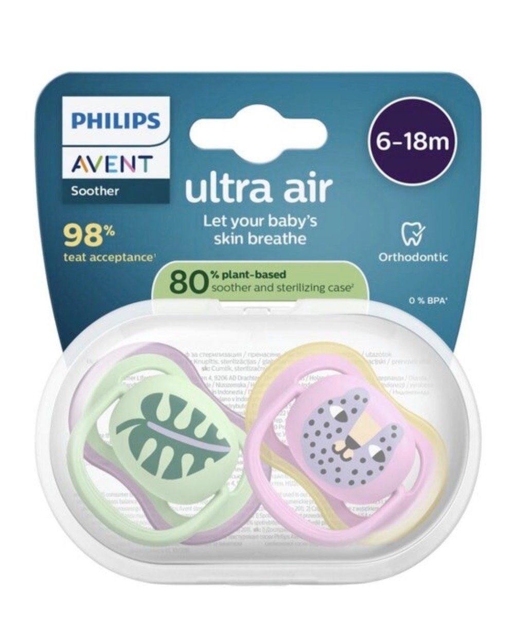 Philips Avent Ultra Air Beebi rütmipadi tüdrukutele 6-18m 2tk