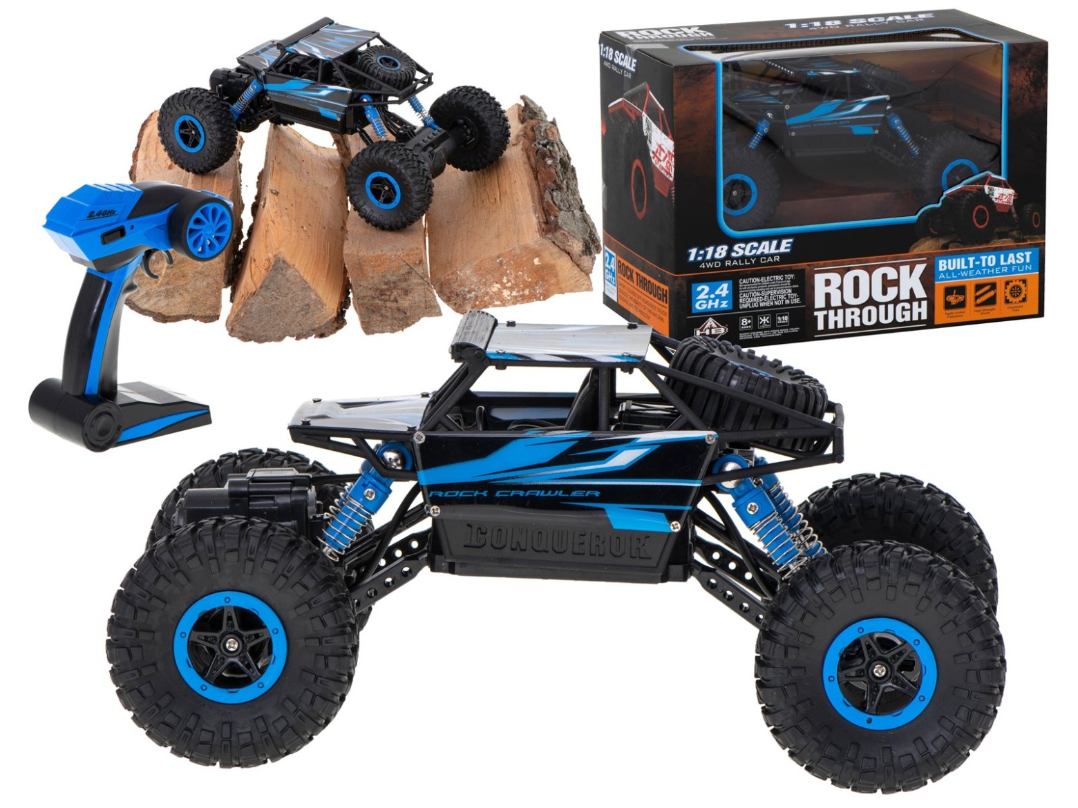 RoGer R/C Mänguauto Rock Crawler 1:18