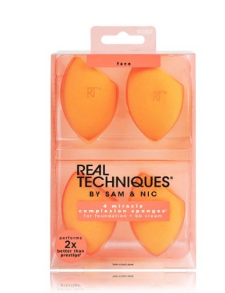 Real Techniques Miracle Kompleksijos kempinės 4 vnt. makiažo kempinės