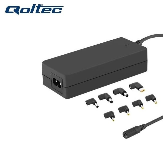 Qoltec 50011 Universaalne 65W (Max 3.5A) AC Automaatne Sülearvuti Laadija koos 8 pistikuga