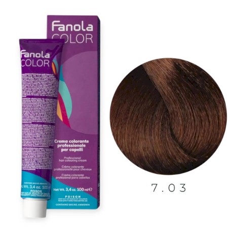 Fanola Colouring Cream Hair Dye 7.03 100 ml