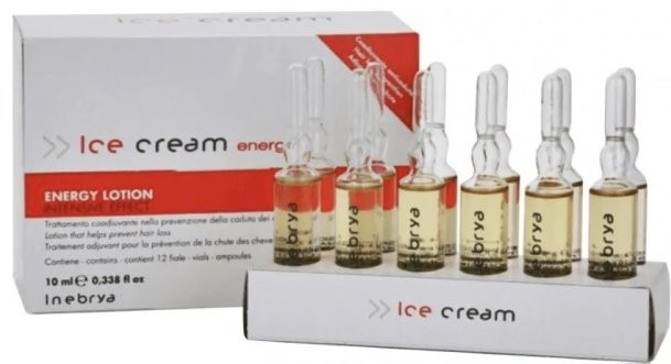 Inebrya Jäätis Energia juukse seerum 12x10ml ampullid