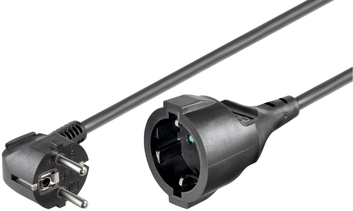 Schuko maitinimo plėtros kabelis M-F 3m Tipo F CEE 7/7-Tipo F CEE 7/4