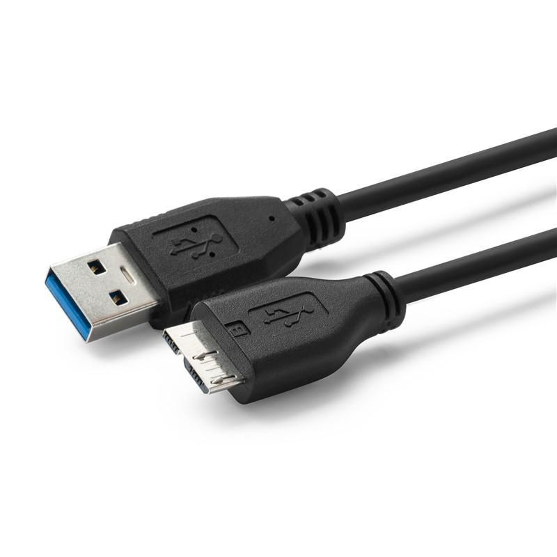 USB A to USB Micro B, Version 3.2 Gen 1, Black 2m M-M