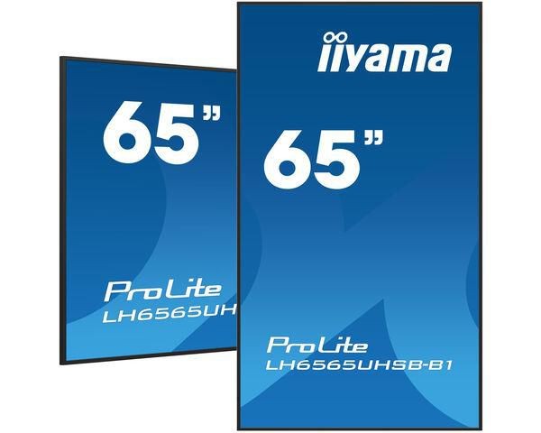 65" 3840x2160, UHD IPS panelė, 1% rūmojis, 800cd/m², kraštinė