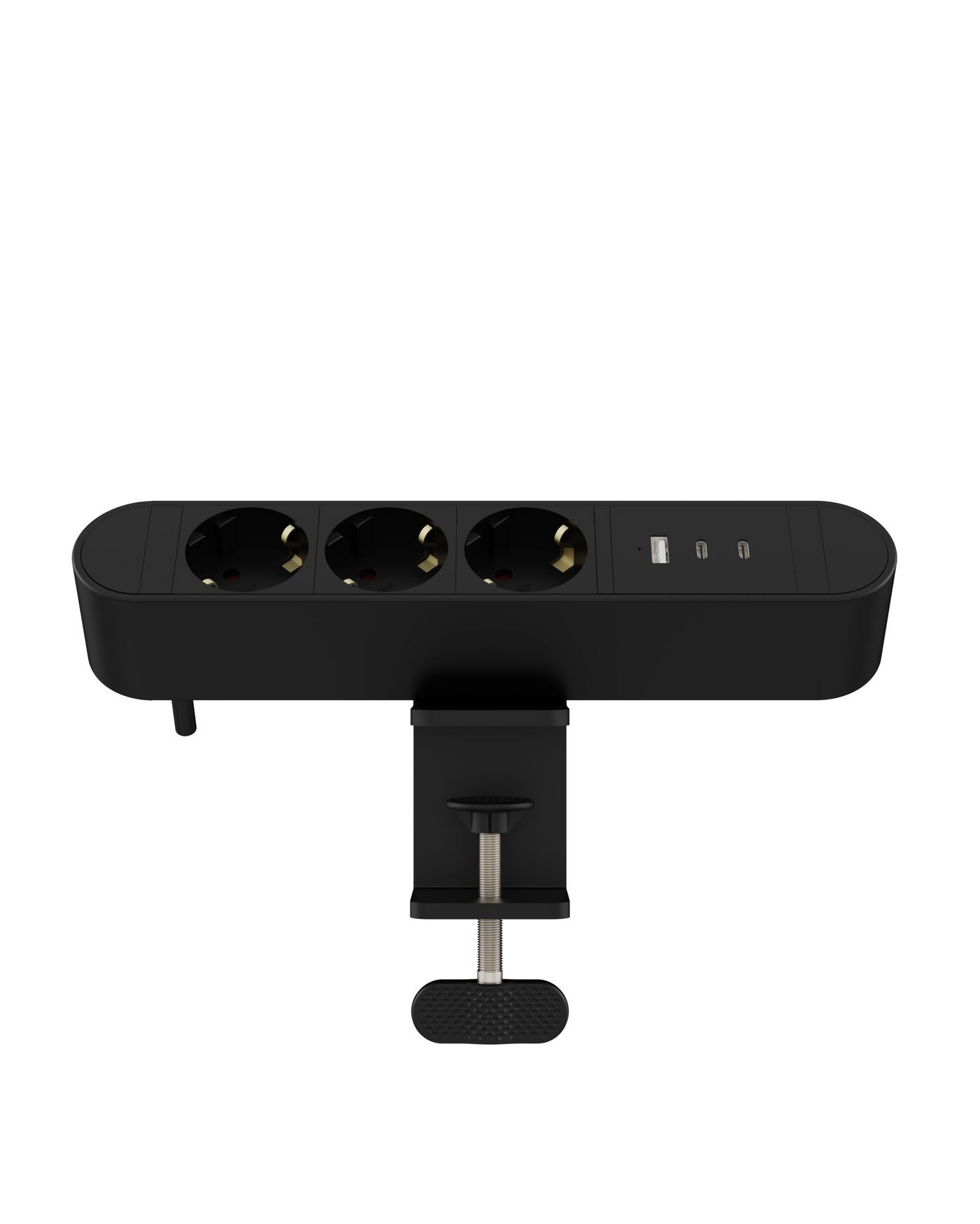 Daugikalbis darbinis elektros lizdas 3 būdai Schuko, 1 x USB-A, 2 x