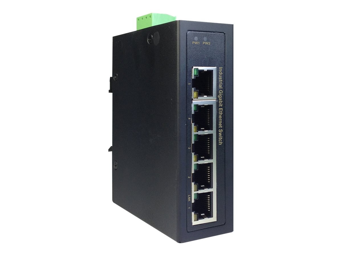 Digitus Industrial 5 Port Gigabit Switch DN-651107 Unmanaged DIN rail mountable
