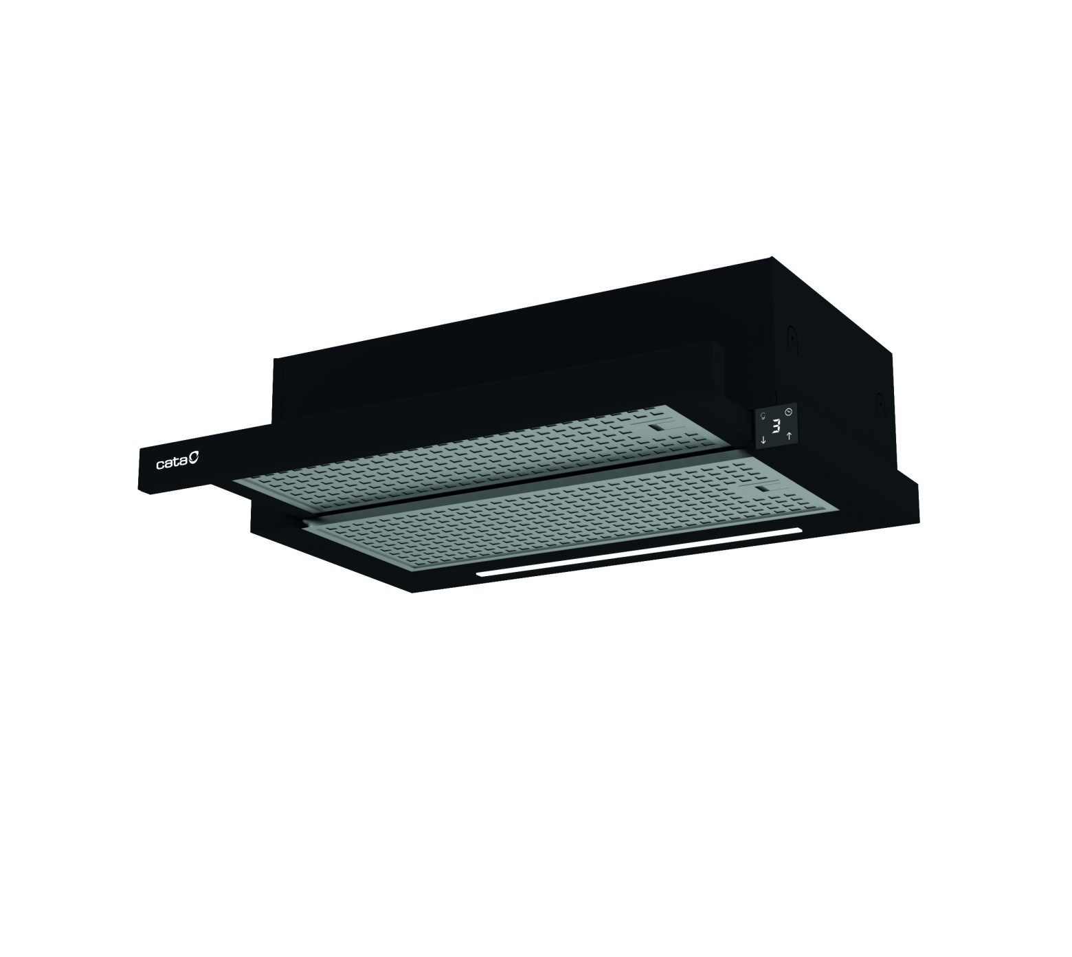 CATA Hood TFH 6430 GBK Telescopic Energy efficiency class A+ Width 59.8 cm 391.5 m³/h Electronic LED Black