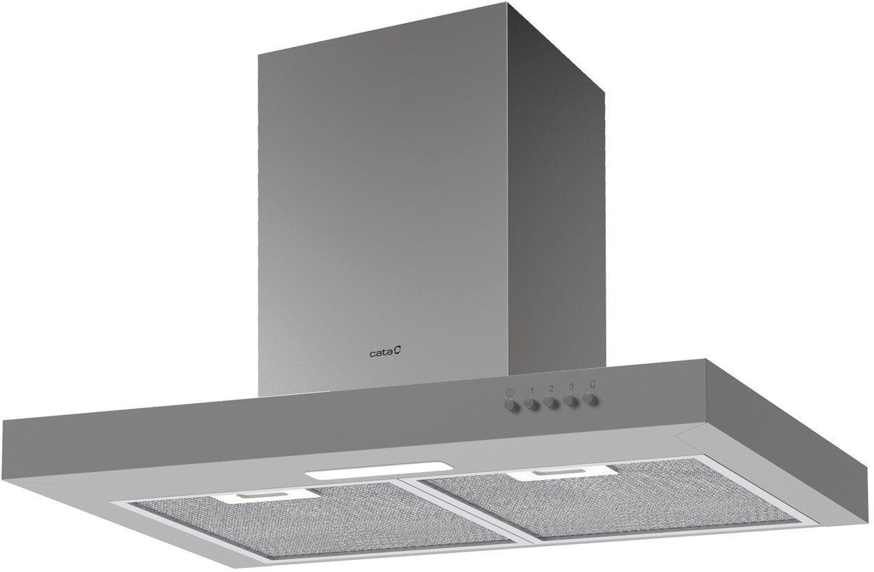 CATA ST-6010 X Dūmųtraukis Kaminas Sieninis Energijos efektyvumo klasė B Plotis 60 cm Mechaninė valdymas 301 m³/h LED Nerūdijantis plienas