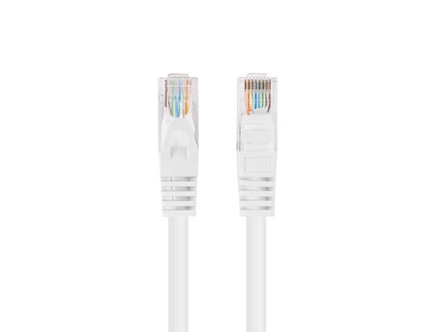 PCU6-20CC-0200-W Lanberg Patchcord CAT.6 UTP 2M fluke passed 10-komplekti, Valge