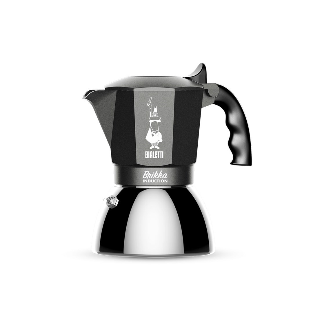 BIALETTI BRIKKA INDUCTION 4TZ 180 ml Antratsiit, Hõbe kohvimasin
