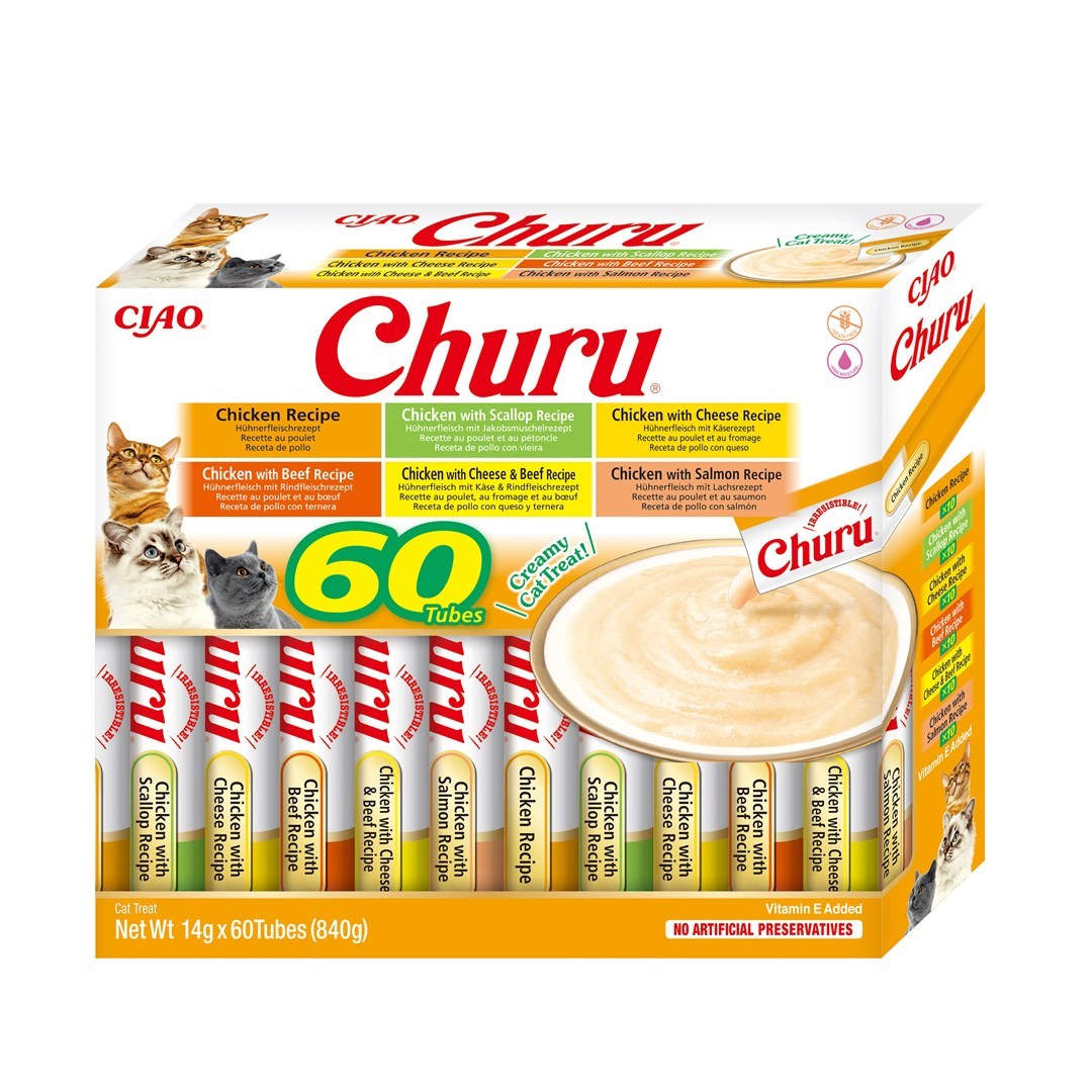 INABA Churu Mitmekesisusarvik Kana koerakas - 60 x 14g