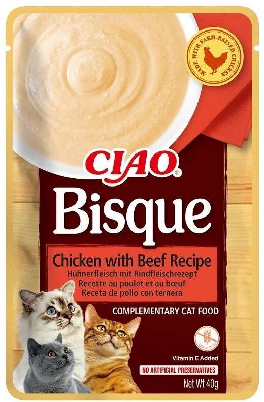 INABA Ciao Bisque Kanaga veiseliha - kassatoidud - 40g