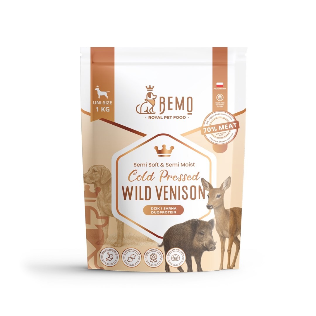 BEMO Külm Pressitud Põldveiseliha Kuiv Koeratoit - 1kg