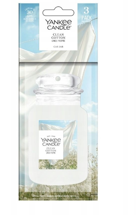 boonuspakett CLEAN COTTON YANKEE lõhnava õhunaistegu