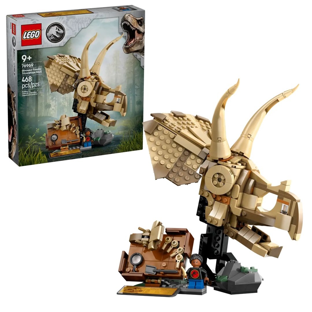 LEGO JURASO PASAKOJA 76969 Dinozaurų fosilijos: Triceratopso kaukolė