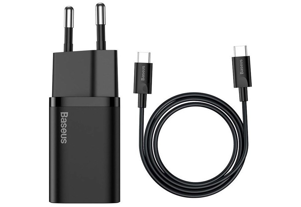 Baseus TZCCSUP-L01 Smartphone AC, kiirlaadimise siseltõkestus mobiilseadme laadija must