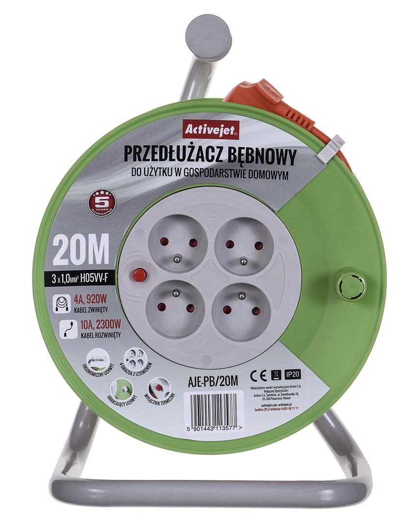 Activejet AJE-PB/20M rull pikendusjuhe 20m