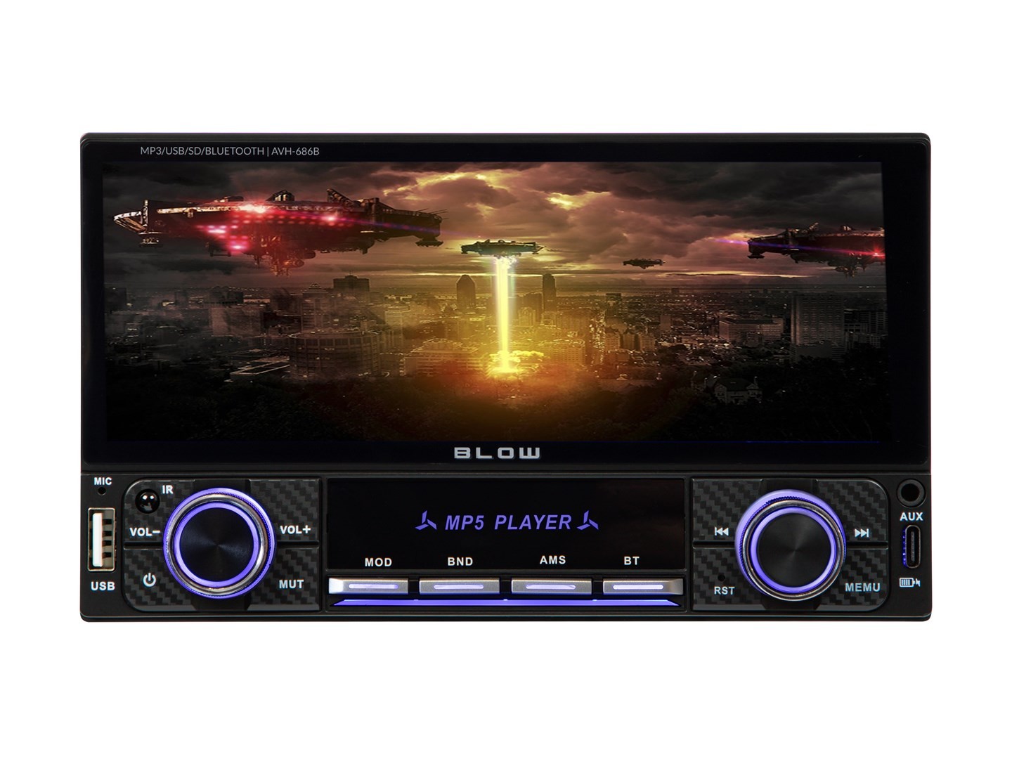Raadio BLOW AVH-686B RDS MP3/USB/micro SD/BLUETOOTH