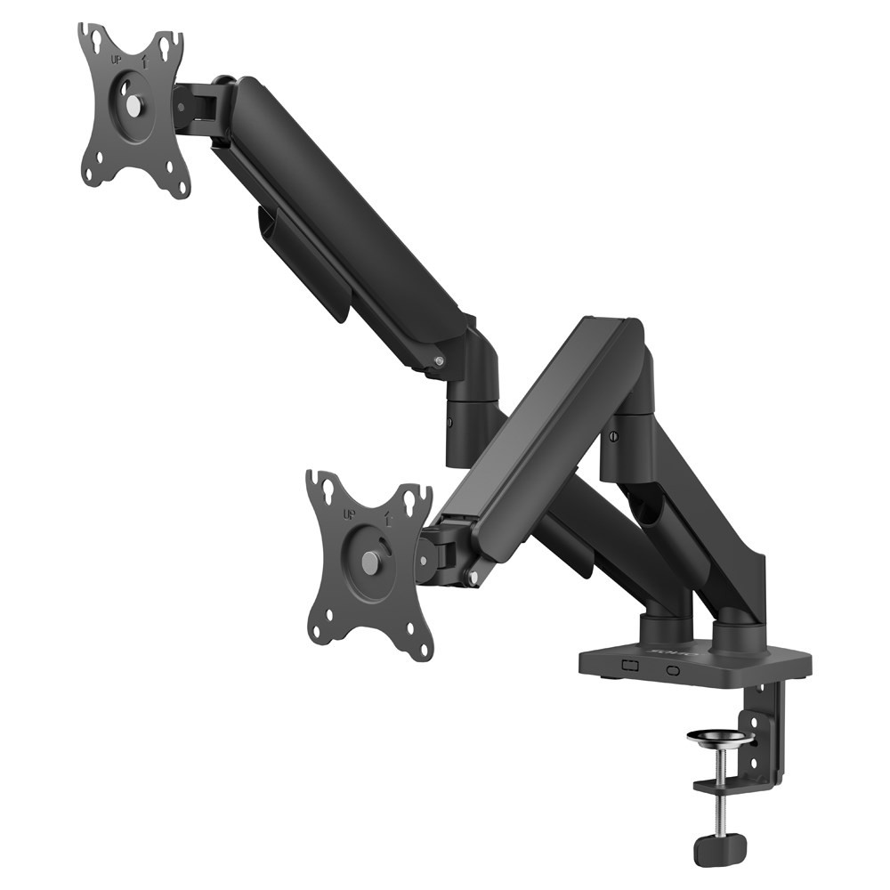 Savio UM-04 Dual Spring Monitor Desk Mount for 17″–32″