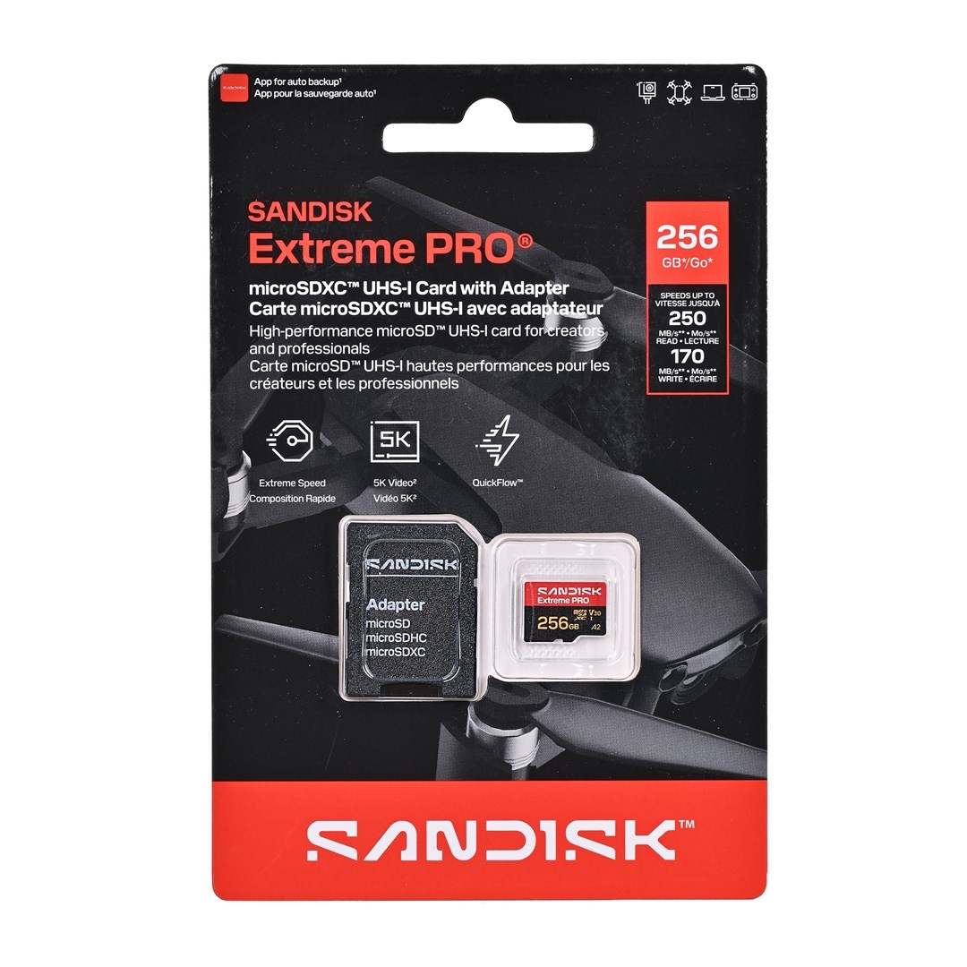SanDisk Extreme PRO microSD UHS-I 256 MicroSDHC