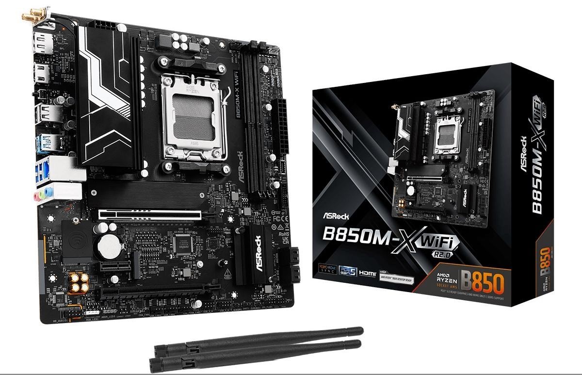 Asrock B850M-X WiFi R2 AMD B850 Socket AM5 mikro ATX