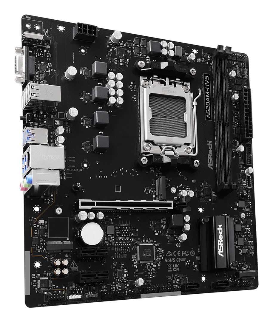 Asrock A620AM-HVS AMD A620A Socket AM5 mikro ATX