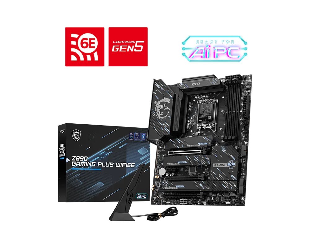 MSI Z890 GAMING PLUS Wi-Fi 6E eemand Intel Z890 LGA 1851 (Socket V1) ATX