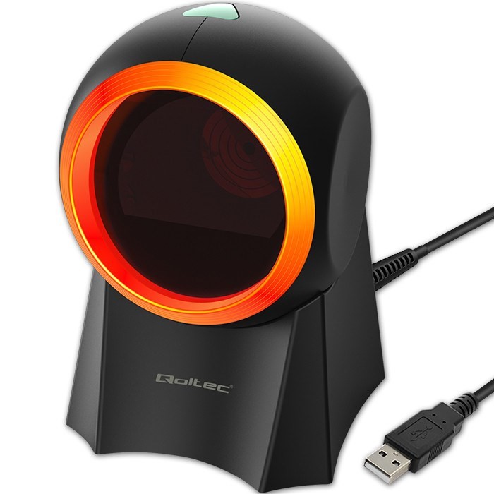 Qoltec 50857 Juhtmega deskiribaskanner 1D 2D