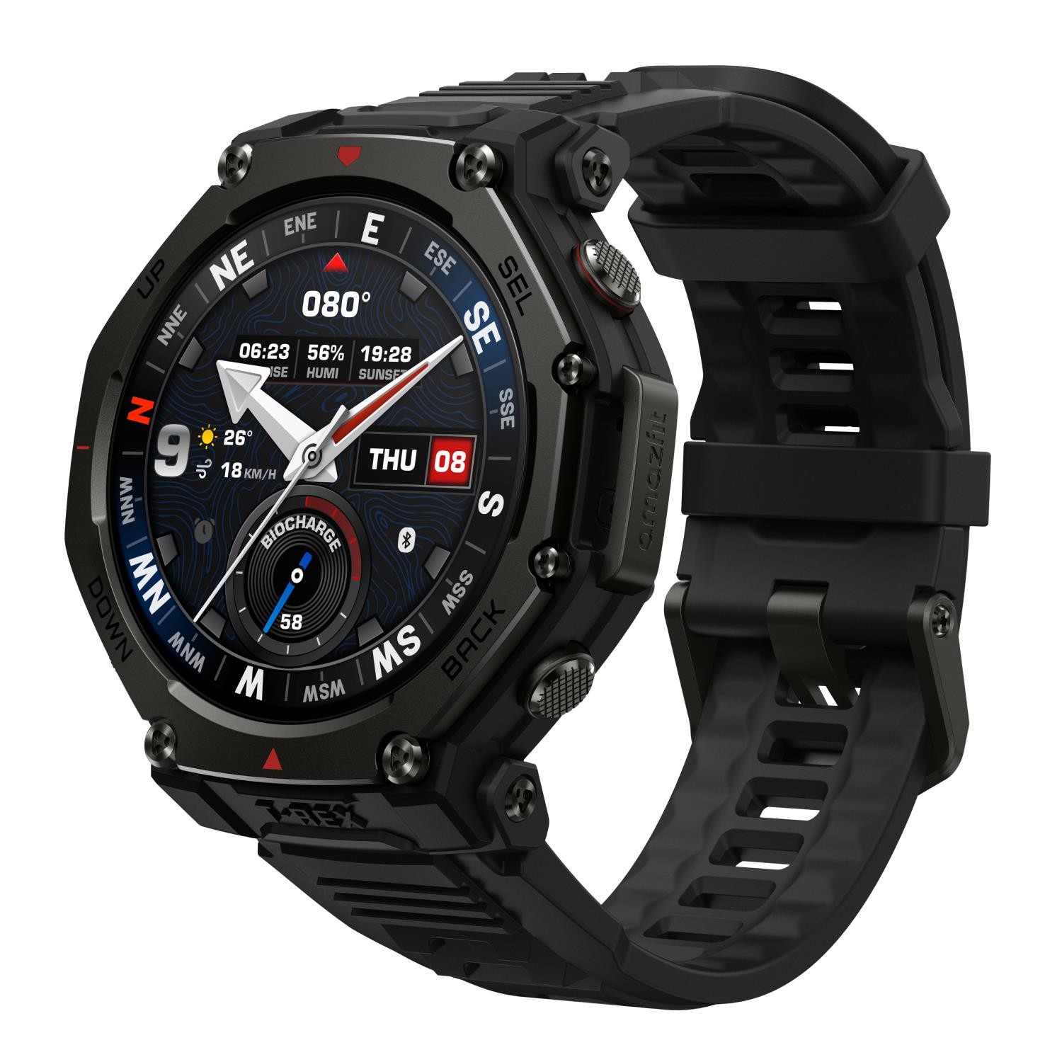 Amazfit T-Rex 3 Pro 44 mm Juodas Išmanusis laikrodis