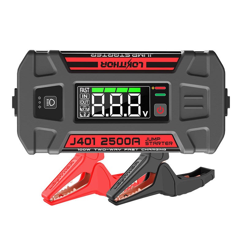 Lokithor J401 hüppamisstarter / võimendus 2500A + Powerbank 20000mAh + taskulamp 4-in-1 seade