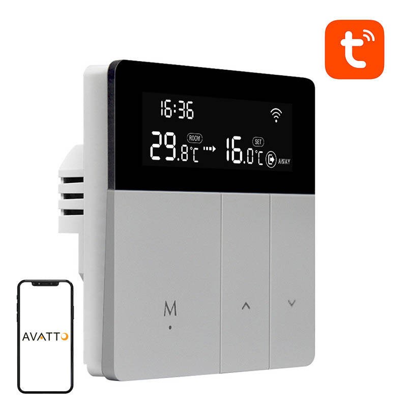 Avatto WT50 nutkaseadeklaas vesikütteja 3A WiFi TUYA