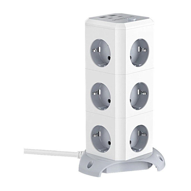 BlitzWolf BW-EC3 vertikaalne pistikupesa riba 12 väljundiga
